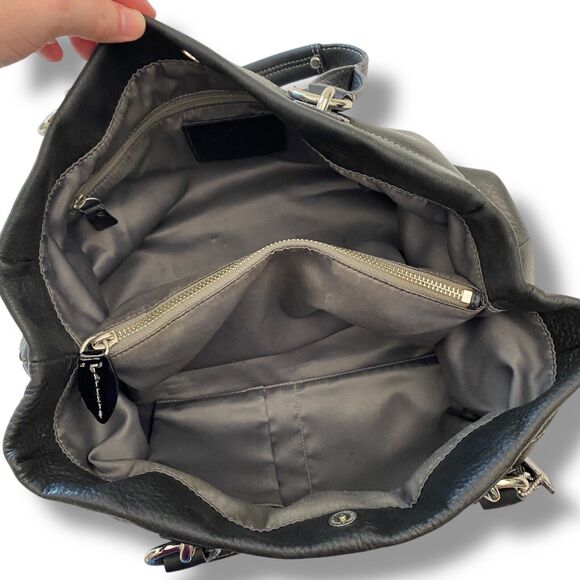 Coach Black Leather Satchel - Picture 10 of 16